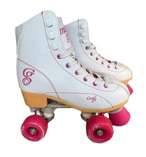 Candy Girl Roller Skate  Sibina  Women  s Size 5 Youth 3.5 White/Pink EXCELLENT
