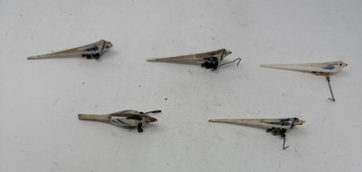 Vintage German Cuckoo Clock Birds Lot of 5