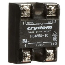 1PC Crydom Inc HD4850-10 Relay, 50 A (Max.), 48 to 530 V (RMS), SPST NO, 12