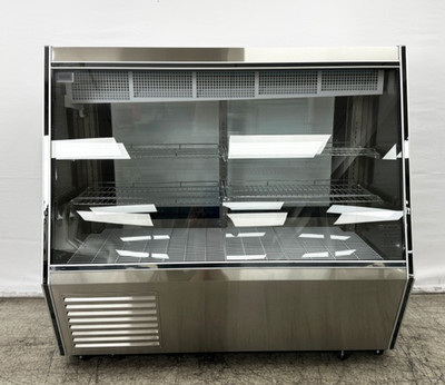 NEW 60'' Commercial Meat Case Refrigerator Cooler Showcase Gravity Coil LED NSF
