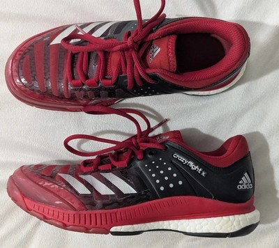 Adidas Crazyflight X Volleyball Shoes Black Red  Women's Sz 7.5 Perfect Conditio