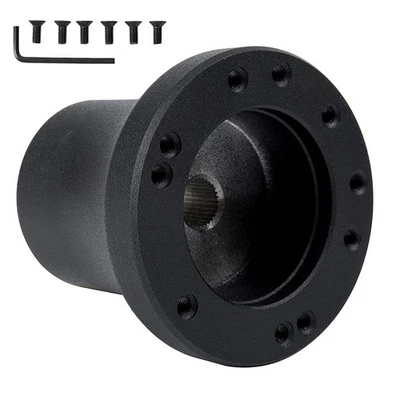 LOSCHEN All Black Golf Cart Steering Wheel Hub Adapter 5/6 Holes for YAMAHA