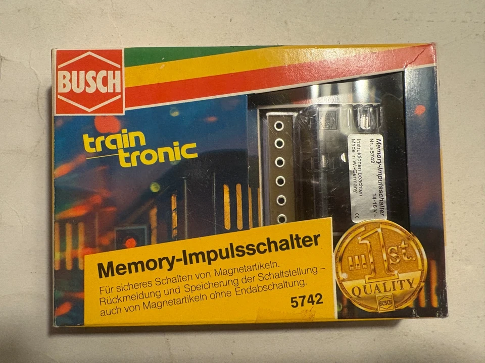 Busch 5742 H0 N Memory-Impulsschalter, ansehen, Schnäppchen !!!