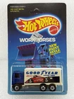 Hot Wheels Vintage 1986 Hiway Hauler Workhorses  Good Year  Malaysia  Nice Card