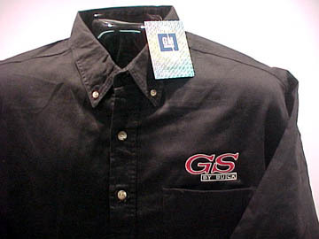GS BY BUICK GM LICENSED WOVEN DENIM SHIRT - Picture 1 of 4