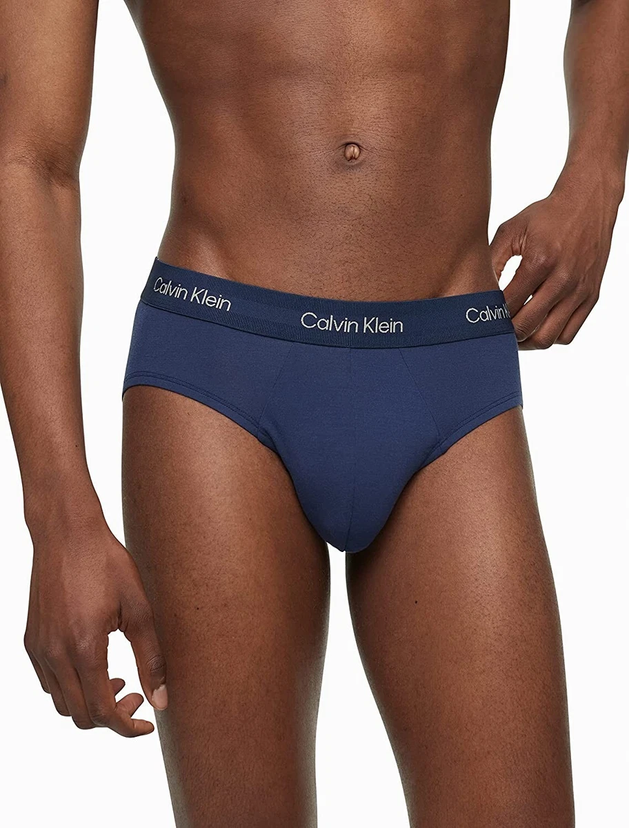 Calvin Klein Men s Ultra Soft Modern Hip Brief Blue Shadow