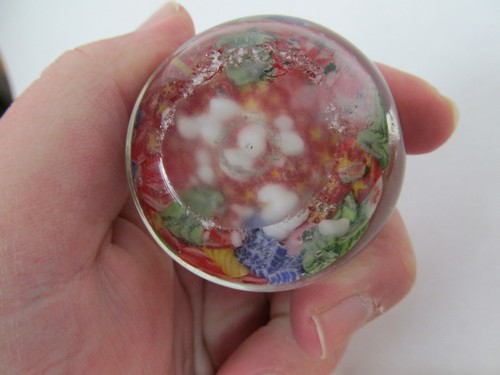 2 Vintage Art Glass Paperweights Stars and Millefiori - Picture 3 of 5