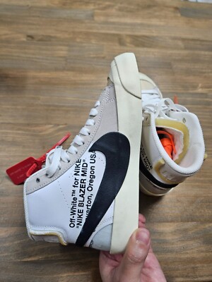 Size 4 - Nike Blazer Mid x OFF-WHITE The Ten 2017 887230775362| eBay