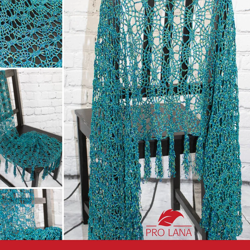 Pro Lana 25 g Arista Häkelgarn Effektgarn Glitzergarn Lurexgarn weich 12 Farben - Bild 2 von 3