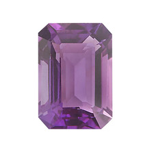 Amethyst Step Cut Faceted Beautiful Natural Genuine Gemstones in Several Sizes