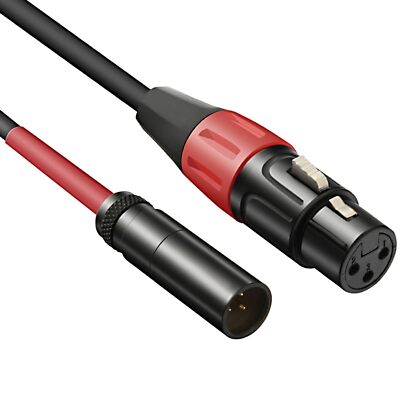 JOMLEY Mini XLR to XLR Cable, Audio Cable for Blackmagic Camera Video Assist 4K