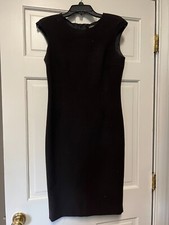 Zara Basic Pencil Dress with Shoulder Pads