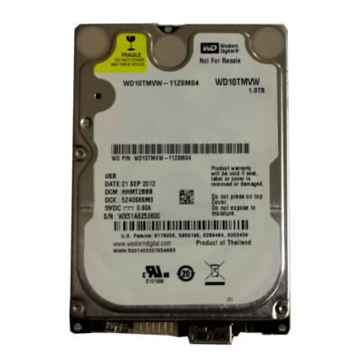 Western Digital 1TB WD10TMVW-11ZSMS4 USB 3.0 Portable External HDD Hard Drive