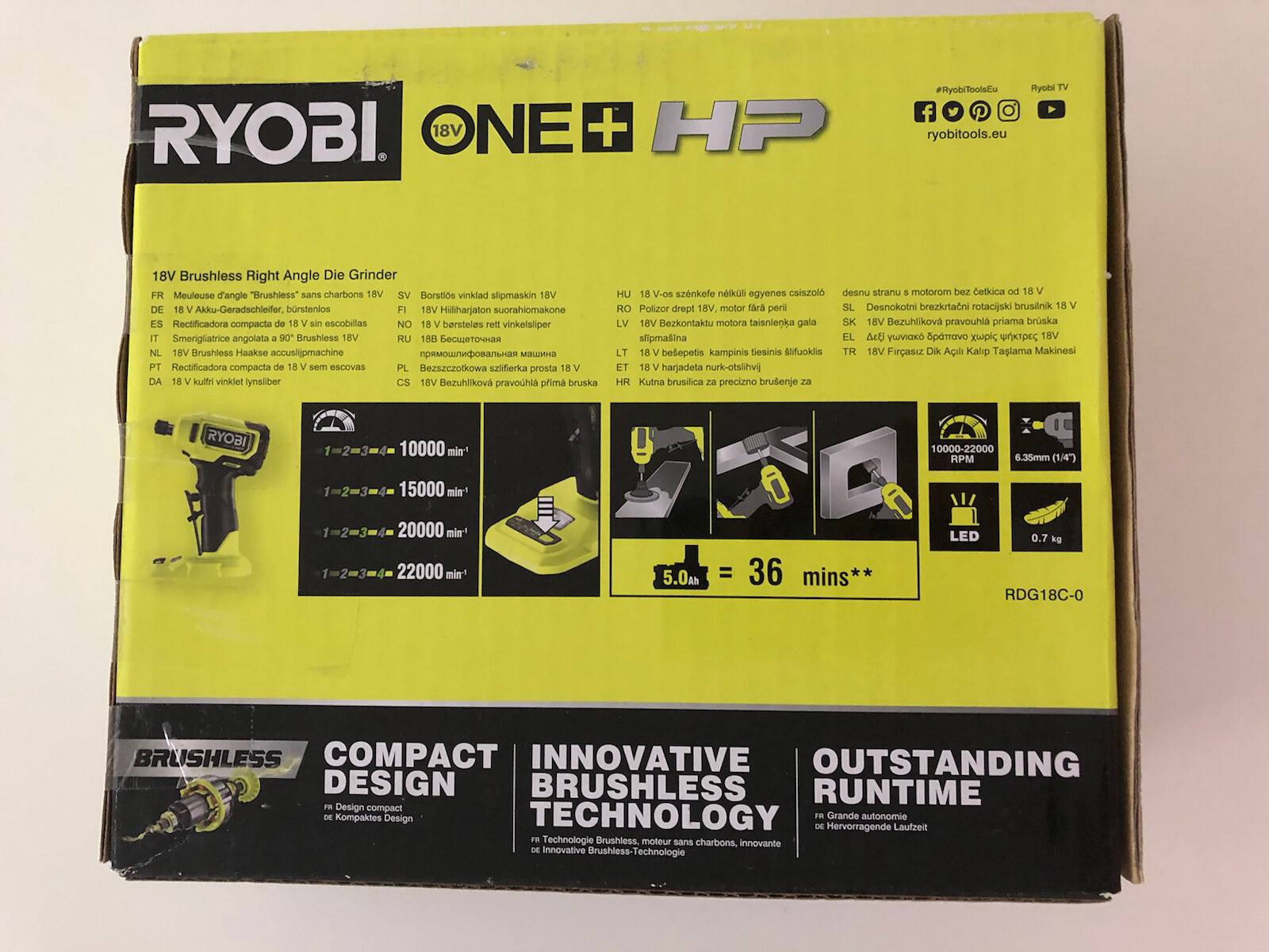 Image of Ryobi One+ RDG18C ebay website