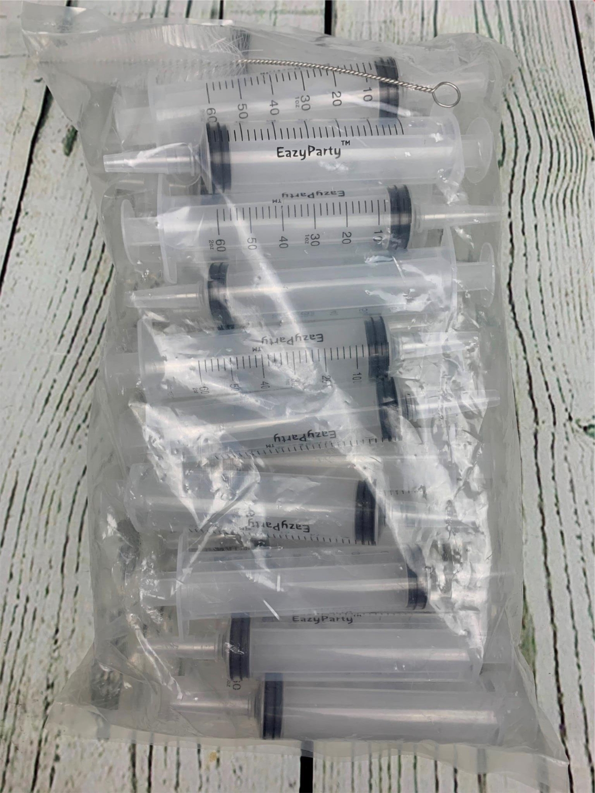 Drinking Syringes 30Pack 2oz With Caps Washable Durable Reusable