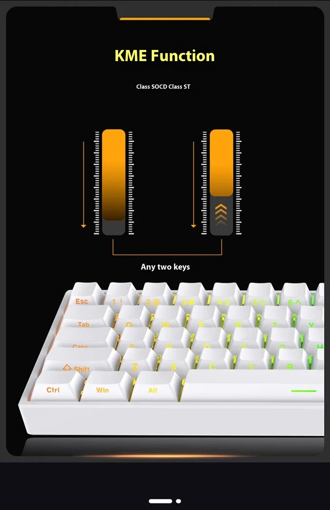 Mechanical Wired RGB Magnetic Switch Hotswappable Custom Gaming Keyboard