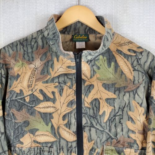 VTG CABELAS Sz Large Mens Camo Hunting Set Jacket Pants Made in USA Cotton/Poly - Picture 14 of 19