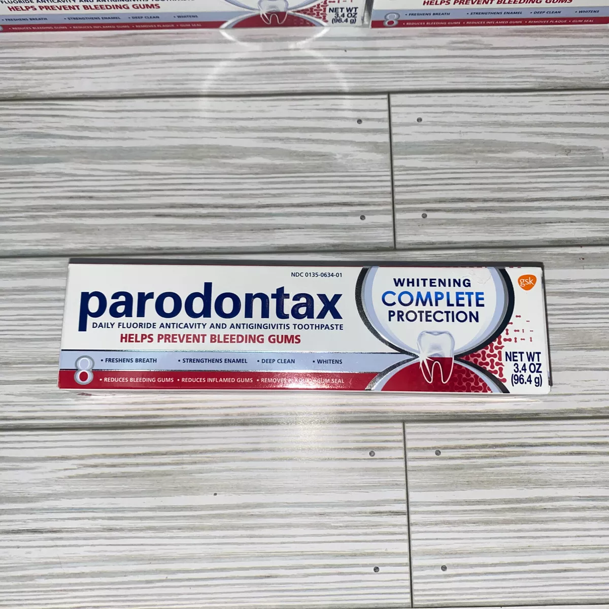 Parodontax whitening toothpaste for bleeding gums