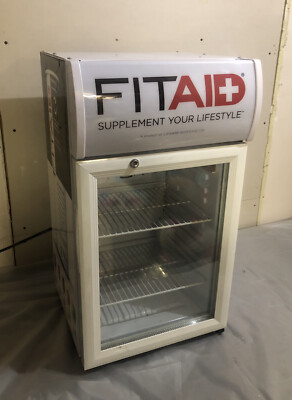 Fit Aid Energy Mini Fridge Working Refrigerator Dorm Mancave