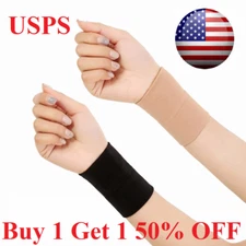 Wrist Band Support Sleeve Elastic Breathable Fabric Compression Brace Sports