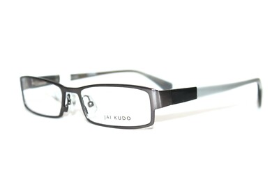 BRAND NEW JAI KUDO 516 M08 MATTE GUNMETAL GRAY EYEGLASSES METAL FRAMES 53-16-140