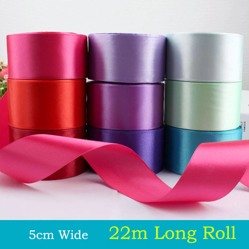 Voiture Mariage Rubans Cérémonie Cadeau Décoration Gâteau Accessoires 5cm Large - Photo 4/4