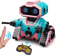 Robot Toys for Boys Girls,Rechargeable RC Robot for Kids with Programmable,Au...