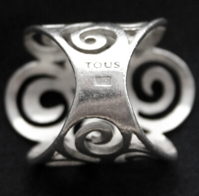 TOUS Sterling Swirling Loops Curly Cues Ring sz 5.5 | eBay