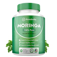 Rosabella Moringa Powder Capsules Support Bones Joints Immune Digestion 60 CT US