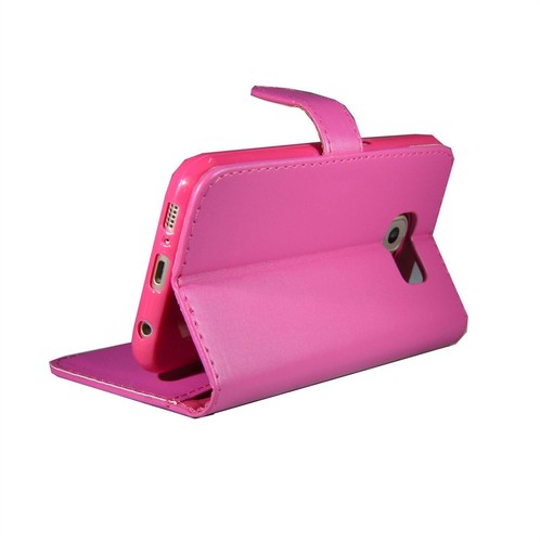 For One Plus 5T Cover Case Flip Book Pouch Wallet PU Leather Stylish Black Pink - Picture 9 of 16