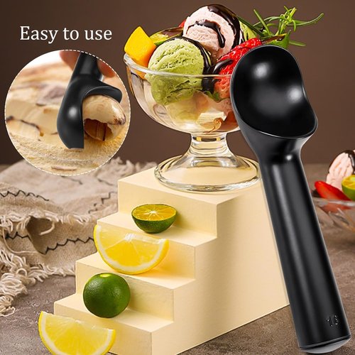 2.5Oz Large Ice Cream Scoop 7 Inches Nonstick Anti-Freeze Metal Ice Cream Scoope - 第 2/12 張圖片