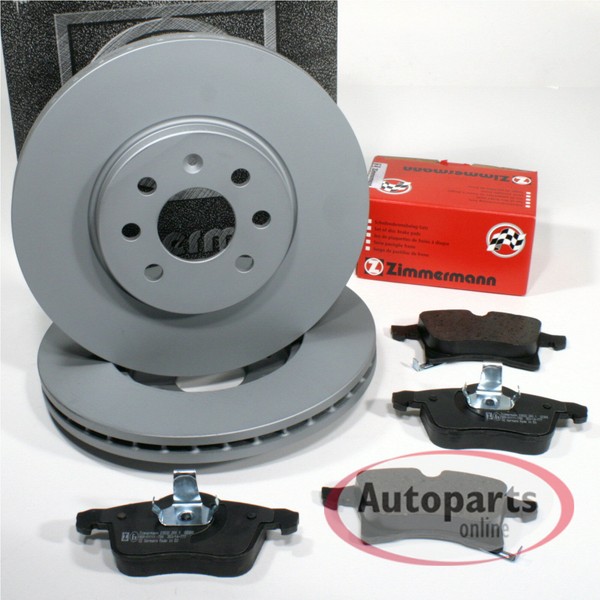 Zimmermann Bremsen Set Ø 320 Mm BeläGe Vorne FüR Volvo S40 II V50 C70 II C30 V40-image