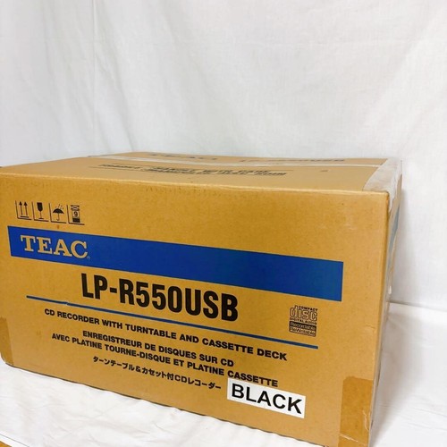 TEAC LP-R550USB-B CD Recorder Turntable Cassette Player Black New