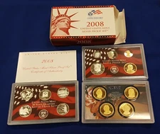 2008 SILVER Proof Set.  U.S.  Made in Red Box with COA