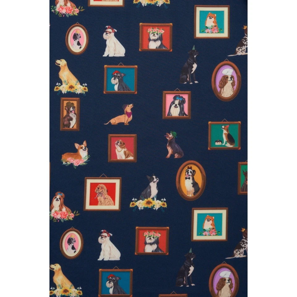 Dolly and Dotty Cane Portrait Stampa Abito 8-26 Bizzarro Alt Colorato Amante Vtg - Immagine 2 di 3