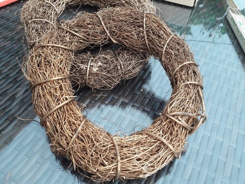 3 Kränze aus Naturmaterial 21 cm Gold reisig Dekoration NEU Goldhochzeit!!