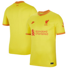 Brand New Liverpool Nike Men Replica Stadium Jersey - Yellow - FREE SHIP - Small