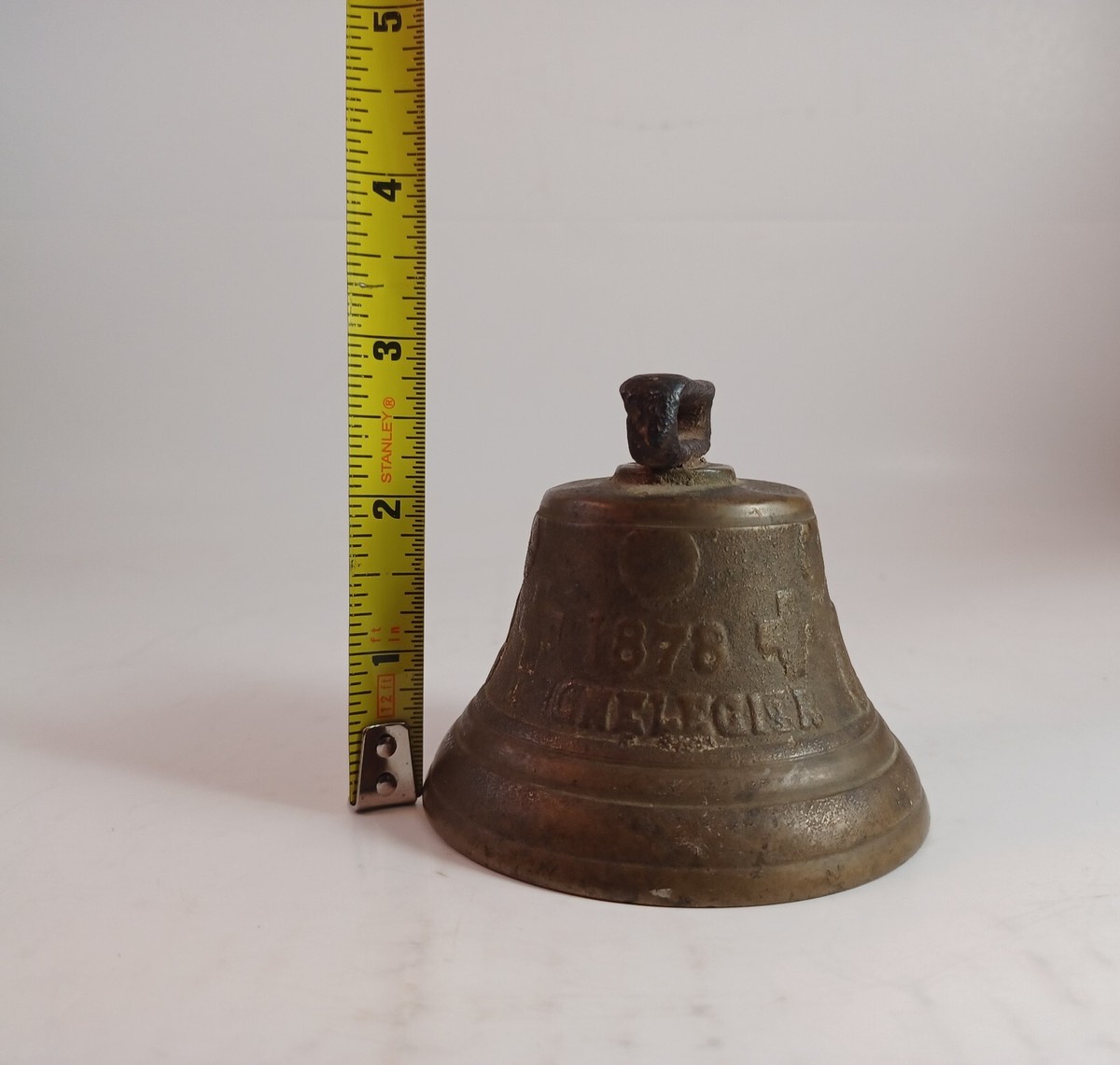 Ancienne Cloche De Vache Ou Cheval Laiton - Chiantel Fondateur 1878 Saignelegier