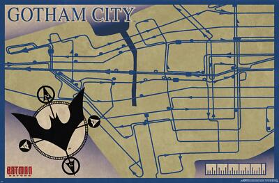 DC Comics TV Batman Beyond - Map - Poster