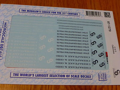 Microscale 87-228 HO Railroad Graffiti & Placecards Waterslide Decal S
