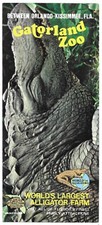 Vintage Gatorland Zoo Alligator Farm Brochure Florida USA Photo Images USA 1970s