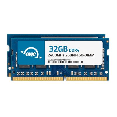 OWC 64GB (2 x 32.0GB) 2400MHz DDR4 PC4-19200 SO-DIMM 260 Pin CL17 Memory Ram