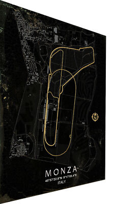 Leinwand Bilder Formel1 Rennstrecke Monza Wandbilder-Hochwertiger Kunstdruck