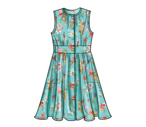 Simplicity SEWING PATTERN S9761 Childrens/Girls Dress,Top,Trousers 3-6 Or 7-14 - Picture 3 of 7
