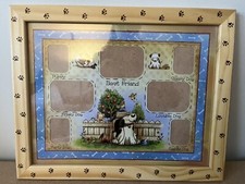 Vintage Best Friend Dog Puppy Pet Photo Picture Collage Frame 16x12 Memory