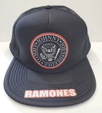 Classic Rock 60s 70s Punk Colors Red White Ramons Seal Trucker Adjust
