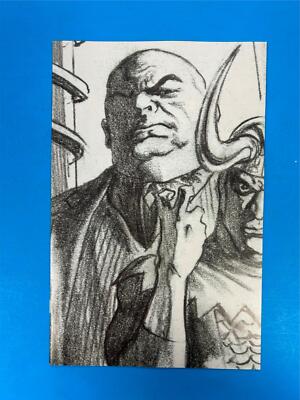 MOON KNIGHT # 22 ~ MARVEL 2023 ~ ALEX ROSS KINGPIN TIMELESS B&W SKETCH 1:100