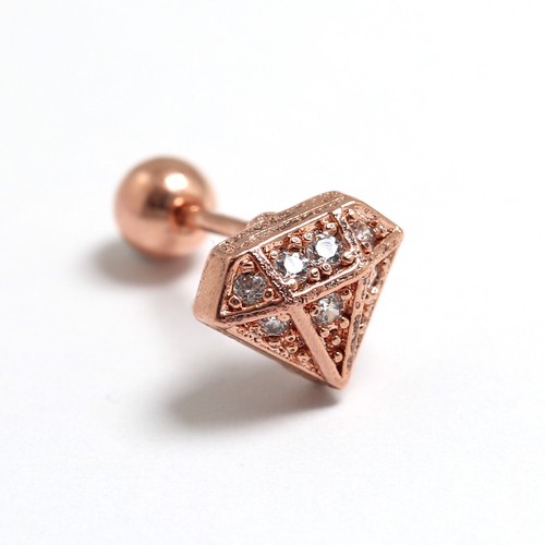 Gem Crystal Ear Cartilage Helix Ring Bar Stud Ear Cuff Climber Piercing Earring - Picture 4 of 268