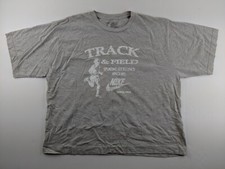 Nike Track & Field Beaverton Oregon Mujer XL Gris Camiseta Corta Manga Corta Y2