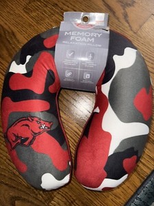 Arkansas Razorbacks Memory Foam Relaxation Pillow Official License Pillow